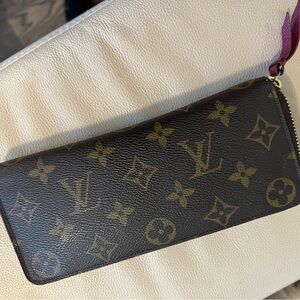 Louis Vuitton Black and Gold Monogram Wallet